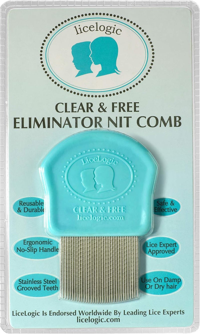 LiceLogic Lice Eliminator Lice Egg & Nit Comb - Professional Grade Stainless Steel Comb for Effective Lice Removal - Image 3